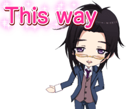 Lovely Boys Valentine English sticker #14703132