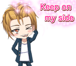 Lovely Boys Valentine English sticker #14703133