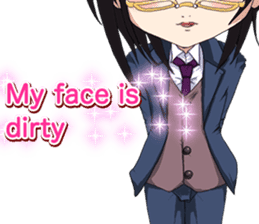 Lovely Boys Valentine English sticker #14703136