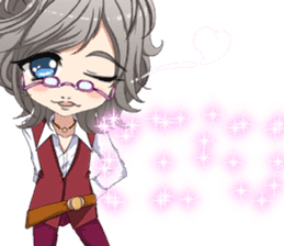 Lovely Boys Valentine English sticker #14703139