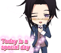 Lovely Boys Valentine English sticker #14703140