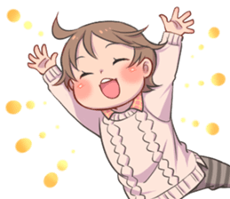 One year old child sticker #14705015