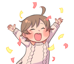 One year old child sticker #14705032