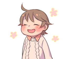 One year old child sticker #14705033