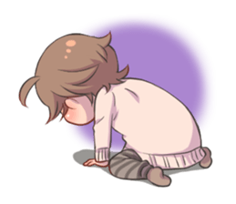 One year old child sticker #14705037