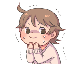 One year old child sticker #14705049