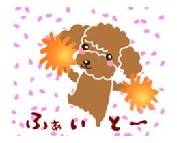 Cute!poodle. sticker #14706902