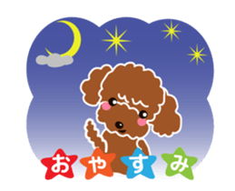 Cute!poodle. sticker #14706903