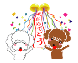 Cute!poodle. sticker #14706905