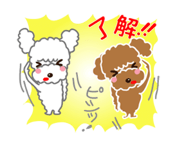 Cute!poodle. sticker #14706914