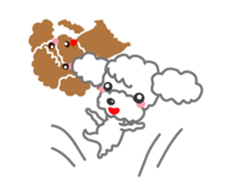 Cute!poodle. sticker #14706916