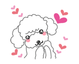 Cute!poodle. sticker #14706920