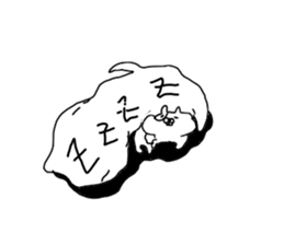 Pudgy-cheeked Hamster with word Ballon sticker #14707182