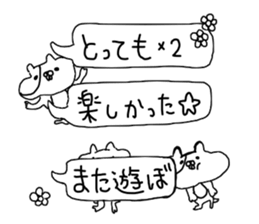 Pudgy-cheeked Hamster with word Ballon sticker #14707184