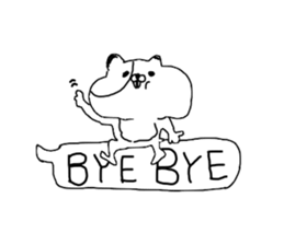 Pudgy-cheeked Hamster with word Ballon sticker #14707185