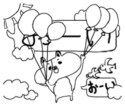 Pudgy-cheeked Hamster with word Ballon sticker #14707192