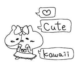 Pudgy-cheeked Hamster with word Ballon sticker #14707195