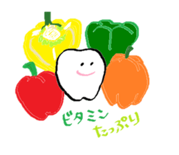 Mr.white and friends -Vegetable life- sticker #14707502