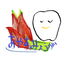 Mr.white and friends -Vegetable life- sticker #14707505