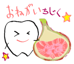Mr.white and friends -Vegetable life- sticker #14707520