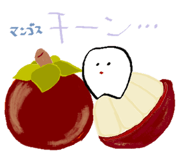 Mr.white and friends -Vegetable life- sticker #14707523