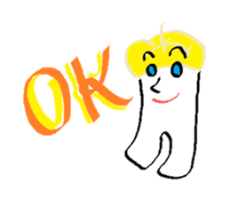 Mr.white and friends -Vegetable life- sticker #14707528