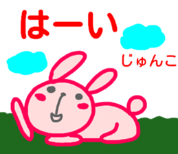 name sticker junko sticker #14707680