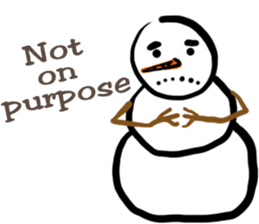 Snowman is coming (English) sticker #14707878