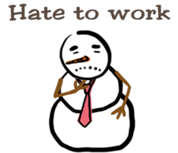 Snowman is coming (English) sticker #14707879