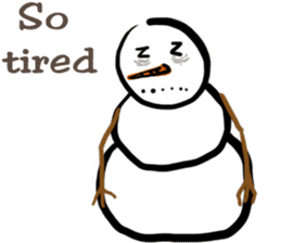 Snowman is coming (English) sticker #14707880