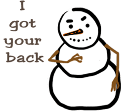 Snowman is coming (English) sticker #14707881
