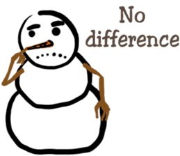 Snowman is coming (English) sticker #14707884