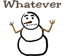 Snowman is coming (English) sticker #14707885