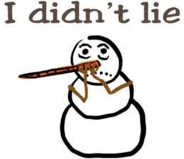 Snowman is coming (English) sticker #14707886