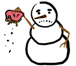 Snowman is coming (English) sticker #14707887