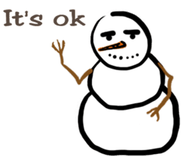 Snowman is coming (English) sticker #14707888