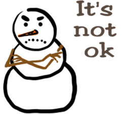 Snowman is coming (English) sticker #14707889