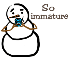 Snowman is coming (English) sticker #14707890