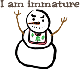 Snowman is coming (English) sticker #14707891