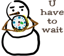 Snowman is coming (English) sticker #14707893