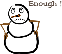 Snowman is coming (English) sticker #14707894