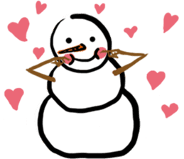 Snowman is coming (English) sticker #14707895