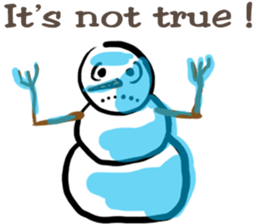 Snowman is coming (English) sticker #14707897