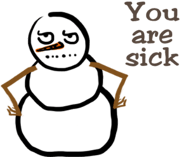 Snowman is coming (English) sticker #14707898