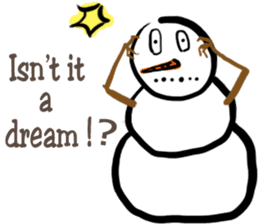 Snowman is coming (English) sticker #14707902