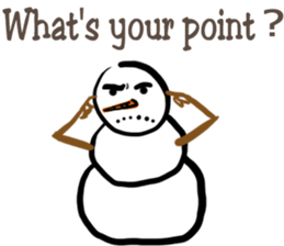 Snowman is coming (English) sticker #14707905