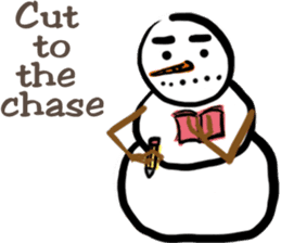 Snowman is coming (English) sticker #14707906