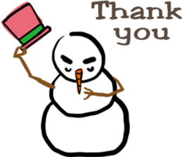 Snowman is coming (English) sticker #14707907