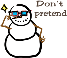 Snowman is coming (English) sticker #14707908