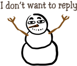 Snowman is coming (English) sticker #14707911